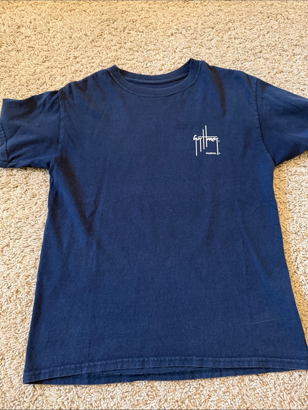 Guy Harvey Navy Graphic Logo Kids Tee